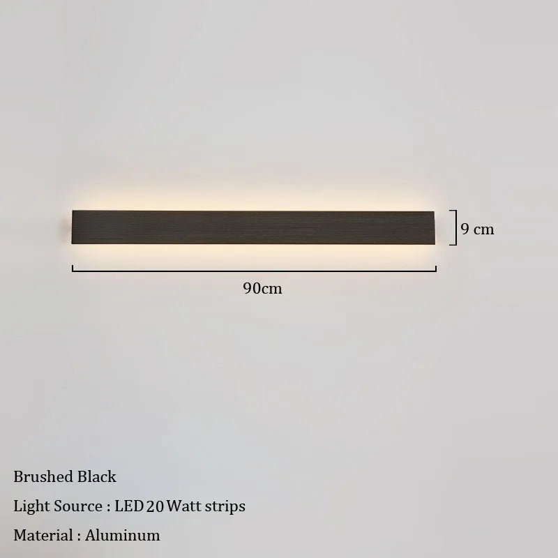 lampe murale moderne led marron clair noir blanc vis fixe minimalisteflux lumineux variable
