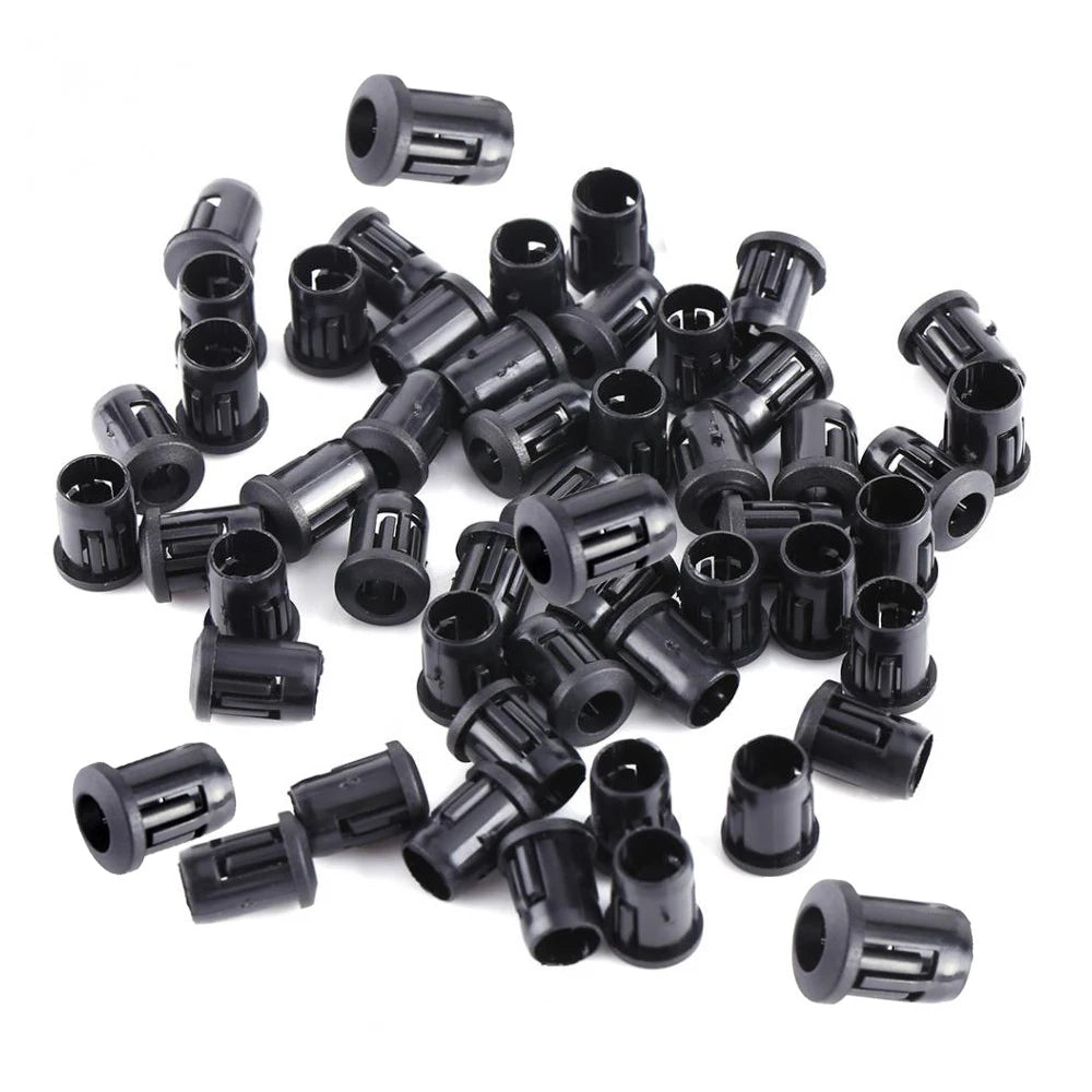 supports diode clip plastique noir 24v lvd 100 500 pièces 10mm 8mm 5mm 3mm