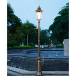 lumière rue extérieure moderne or ornements classique ip65 led e27 noir aluminium