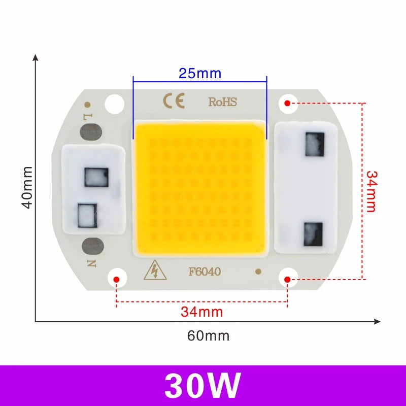 plaque led 10w 20w 30w 50w blanc froid chaud smart ic diy aluminium moderne