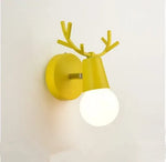 applique murale moderne led antlers stylisés bois métal couleurs multiples minimaliste
