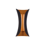 applique murale led noir contemporaine mur imperméable ip55intérieur extérieur jardin véranda chambre salon étude