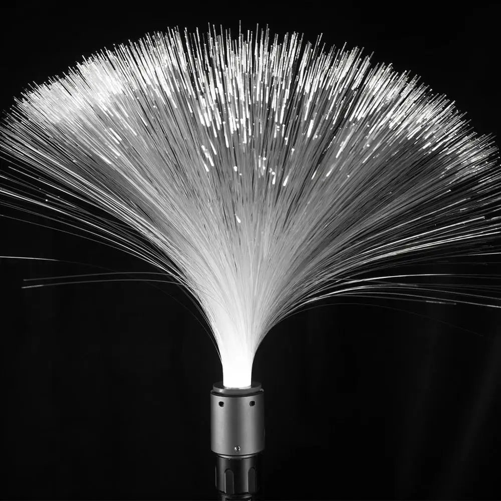 brosse lumineuse fibres optiques blanche moderne adhésif connecteur 29cm photographie portrait tiktok graffiti