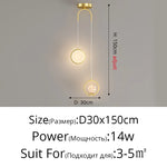 suspension lumineuse led moderne minimaliste noir blanc fixée câble haute qualité verre transparent chambre