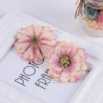 décoration intérieure fleurs artificielles lotus vintage rose vert clair mariage scrapbooking decor