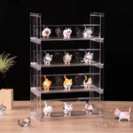 étagère acrylique transparente moderne rangement cosmétiques bocaux assaisonnement figurines pop