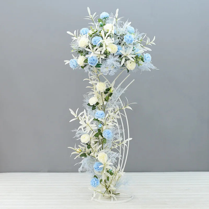 bouquets fleurs artificielles rose clair blanc vert modernes élégants mariage anniversaire diplômes fête