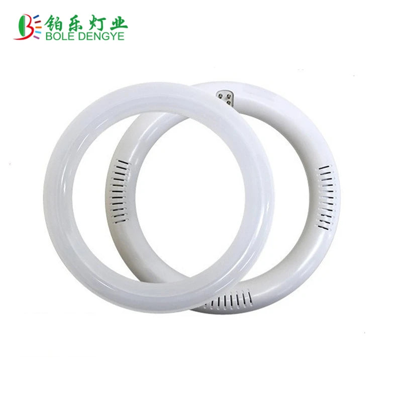 Lampe LED circulaire T9 vue de dessus avec base G10Q