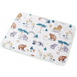 tapis imperméable bébé étoiles nuages animaux moderne turquoise gris blanc