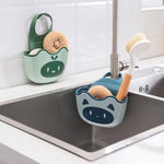 porte savon mural animé bleu vert rose moderne clips Brosse dents savon égouttoir rangement