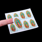 autocollants religieux saints anges bleu rouge blanc doré noir adhésifs décoration église craft stickers