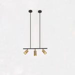 suspension lumineuse moderne noir doré tête brillante métal poli minimaliste