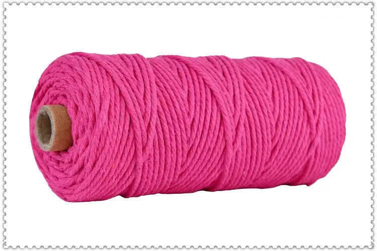 corde macramé coton torsadé mm décoration artisanale rustique fait main textile maison