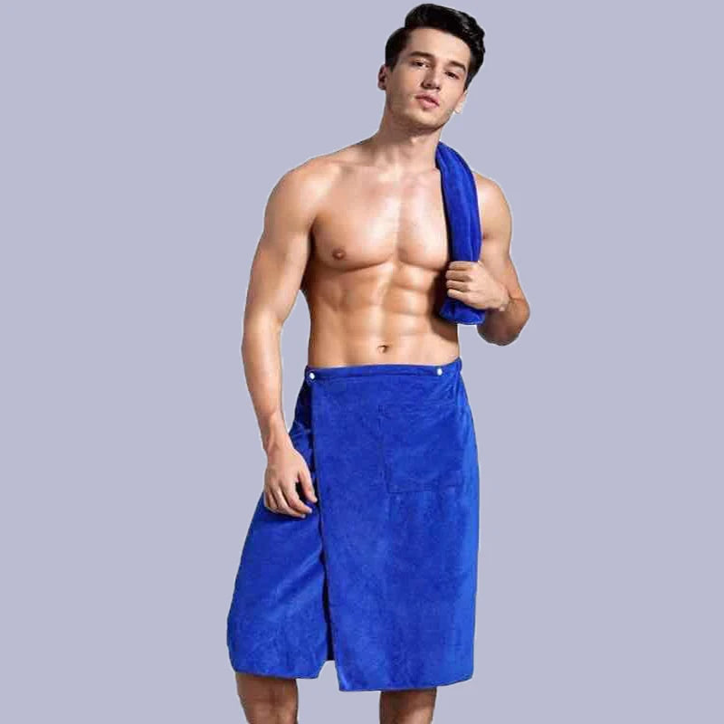Détail de la poche intégrée de la serviette de bain en microfibre