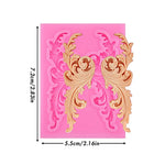 moules silicone gâteau fondant dentelle baroque ornements floraux vintage decoration cupcake roseclair