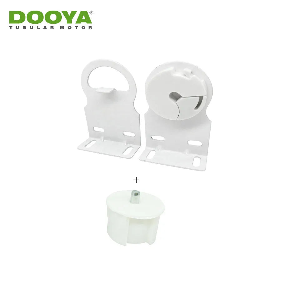 support tête blanc moderne support queue prise queue stores roulants fixations plastique blanc