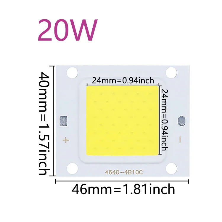 puce led cob haute puissance blanc chaud projecteur ampoule diy électronique composants électronique
