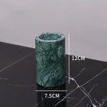 ensemble salle bain marbre vert doré distributeur savon porte brosse dents plateau rangement