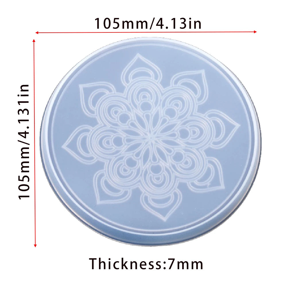 moulages silicones transparents coques fleurs motifs decoratifs table maison epoxy