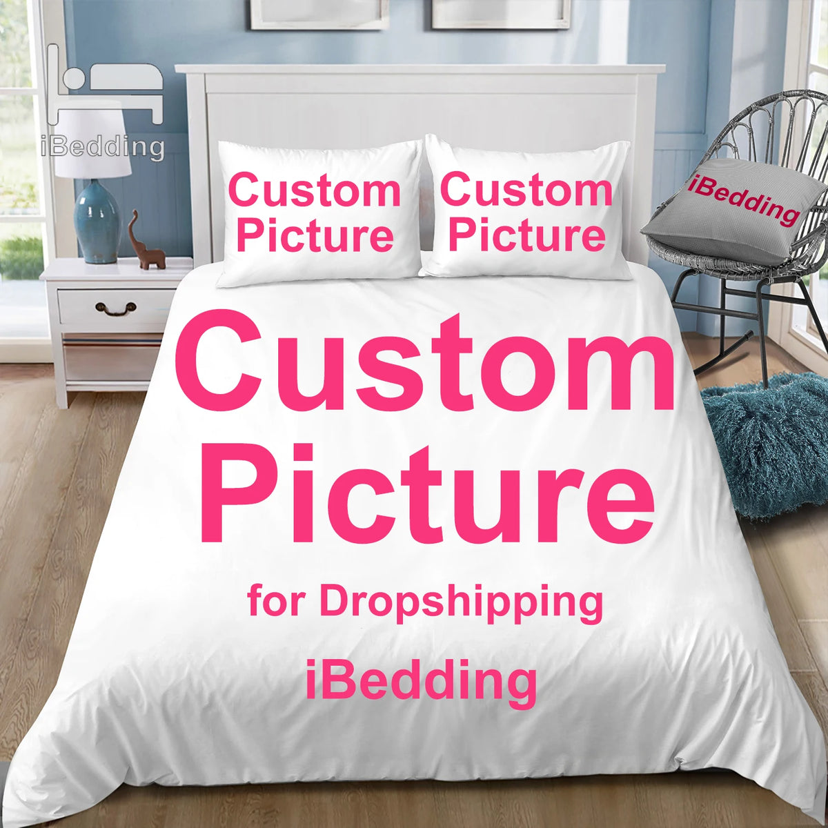 Housse de couette imprimée personnalisée 3D moderne Ombre Interieur