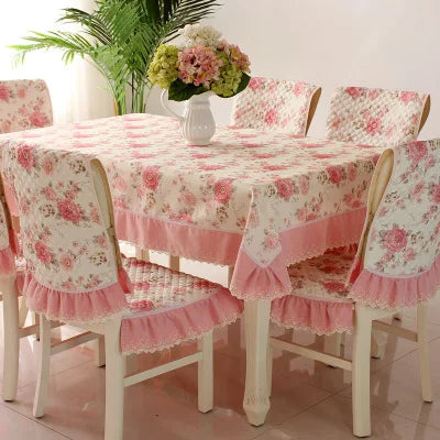 nappe table fleur rose blanche motif floral dentelle beige extérieur mariage fête romantique