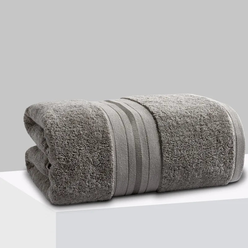 serviette bain coton rapide bleu marine rayures moderne grande taille lavable