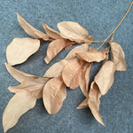feuilles artificielles ornementales extérieures soie couleur or naturel tringle inclusion