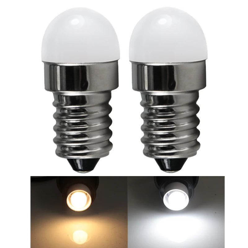 ampoule led 1w e14 12v 24v blanc chaud 50000h globe moderne 2700k 360deg