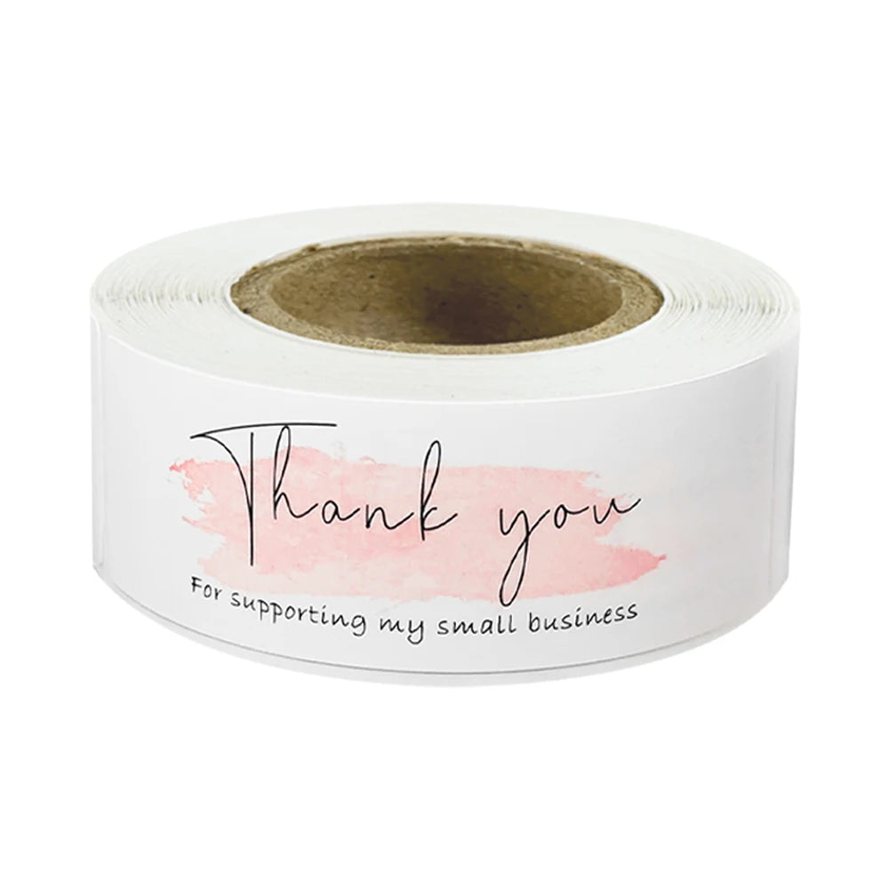 étiquettes autocollantes merci votre commande scellage enveloppe décoration petite entreprise papeterie artisanale