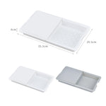 planche découper pliable bac intégré blanc gris cuisine moderne utilitaire 35cm 20cm 4cm
