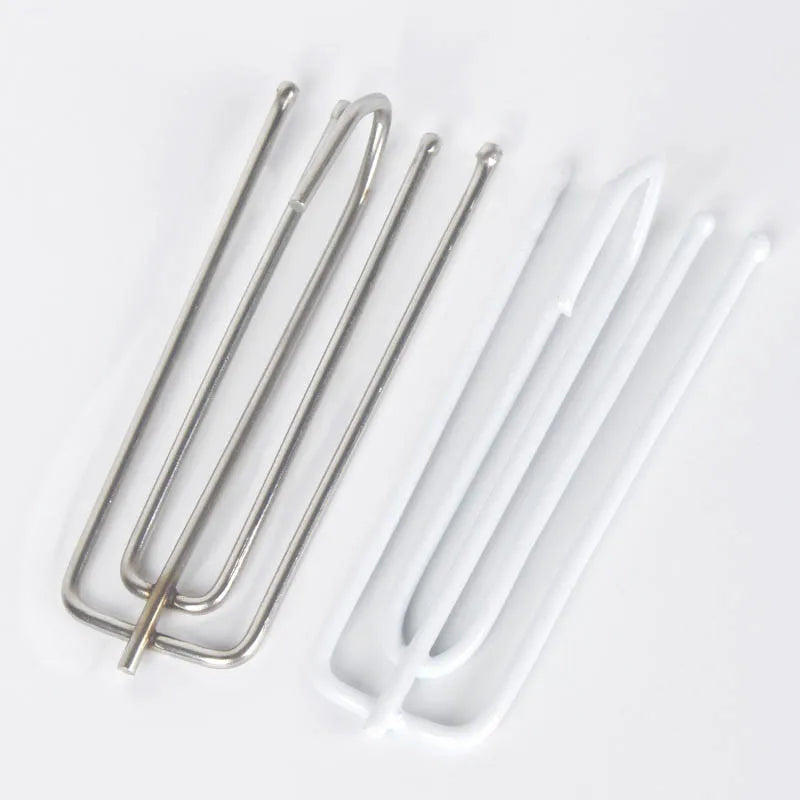 crochets rideau moderne métal argenté blanc abstraits bricolage maison accessoires fourreau anneaux