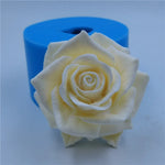 moule silicone savon cire bougie fleur rose réaliste non toxique alimentaire doux flexible artisanal