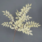 Bouquet artificiel feuilles simples moderne vase transparent hauteur 92cm rouge foncé vertclair blanc