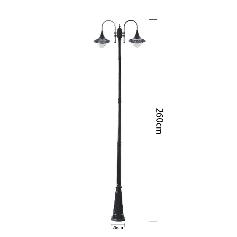lampe jardin noir bronze verre opalin classique ip55 e27 led 249 2000lmextérieur aluminium