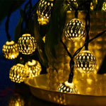 guirlande lumineuse multicolore perfo géométrique moderne décoration extérieure intérieure anniversaire noël mariage