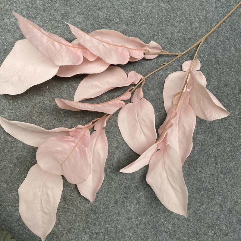feuilles artificielles ornementales extérieures soie couleur or naturel tringle inclusion