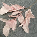 feuilles artificielles ornementales extérieures soie couleur or naturel tringle inclusion