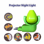projecteur nuit led motif animaux lézard oiseau papillon vert bleu rose violet moderne