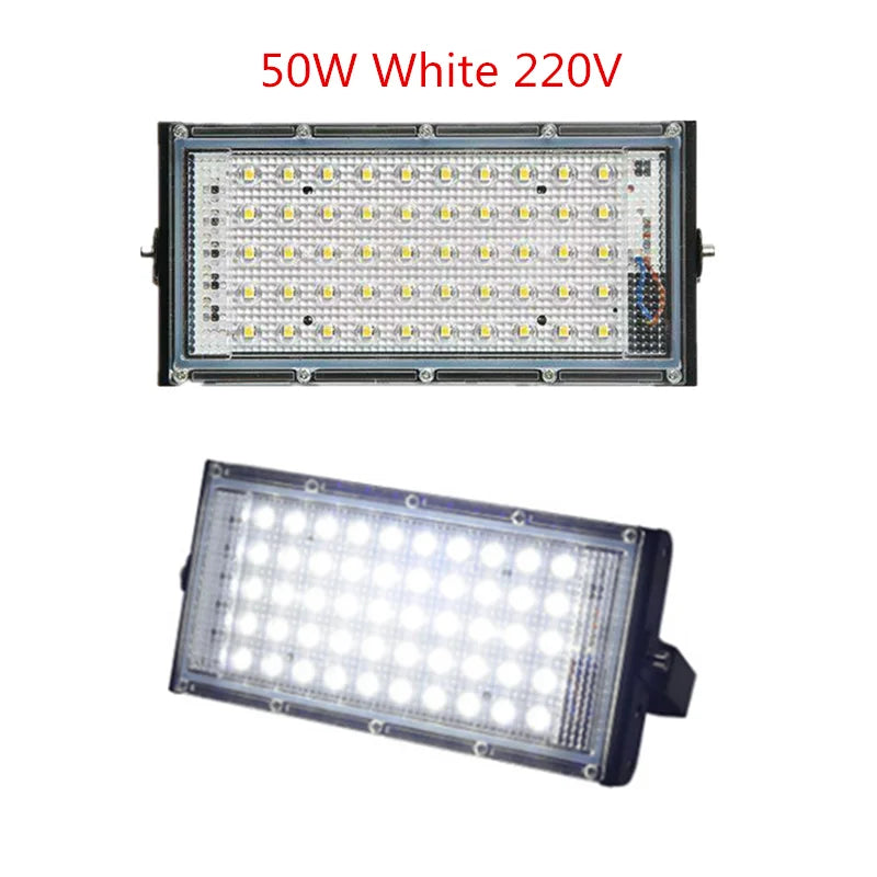 projecteur led rouge bleu vert blanc moderne ip65 alu fer tringle télécommande 220v rgb