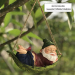 décoration intérieure extérieure poupée jardin gnome résine verte rouge bleue noire blanche classique hamac