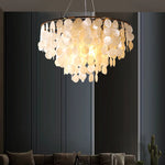 Suspension lumineuse moderne élégante blanc doré translucide clips câbles pendentif chambre