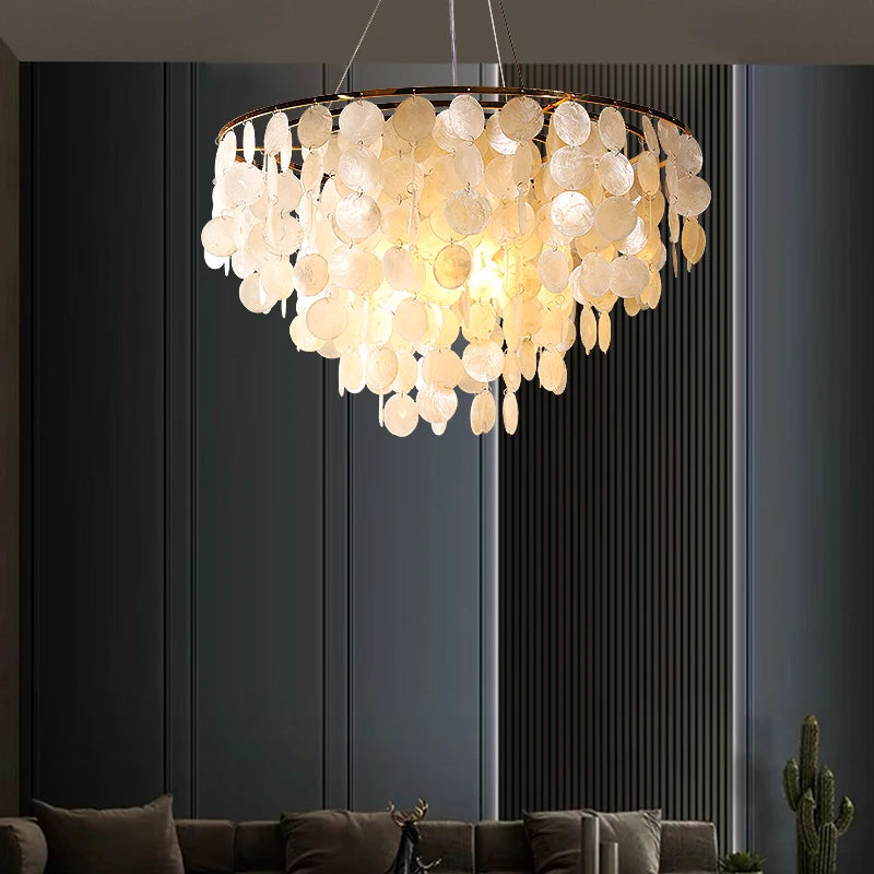Suspension lumineuse moderne élégante blanc doré translucide clips câbles pendentif chambre