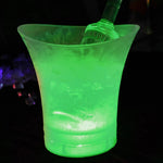 seau glace 5l violet rose orange vert moderne led tringle transparent glaçons