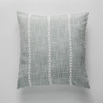 coussin carré coton lin 60x60cm motif carreaux moderne beige gris décoratif