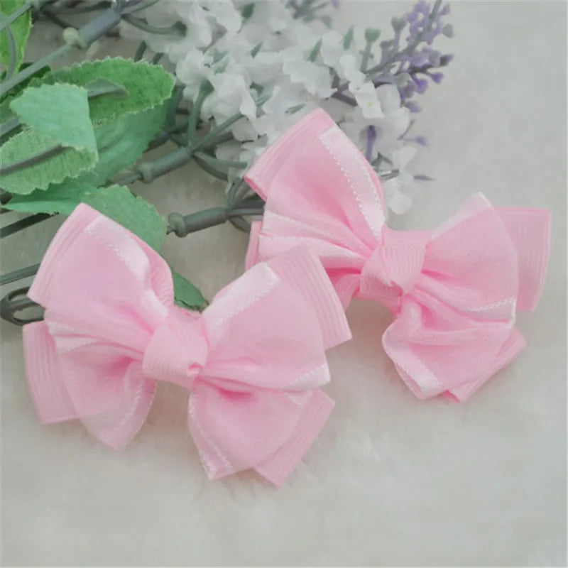 rubans forme noeuds noir blanc rose clair classiques plissés polyester gros grain