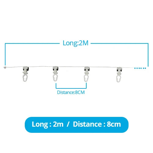 rideau blanc transparent moderne clips fenêtre 2m 4m 6m 8m