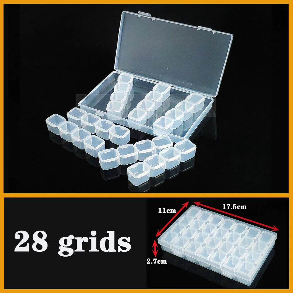 boite rangement plastique transparente compartiments ajustables bijoux petits objets divers