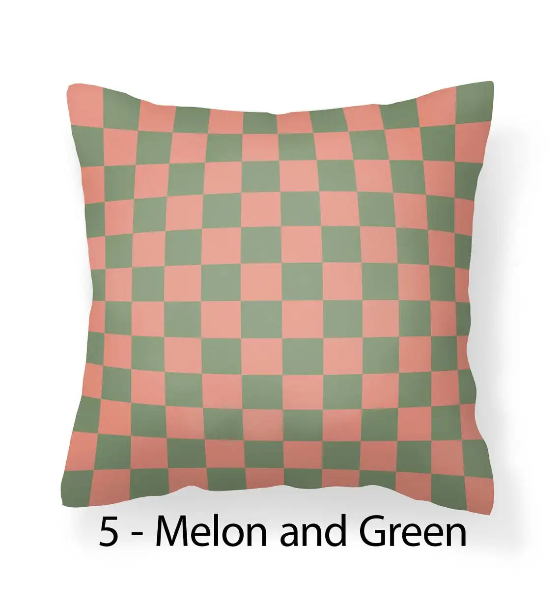 housse coussin velours carreaux vert clair blanc moderne nordique décoration intérieure lit canapé salon