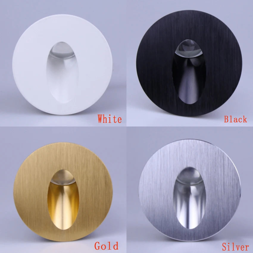 applique murale led moderne adhésive blanc noir or argent rond mat