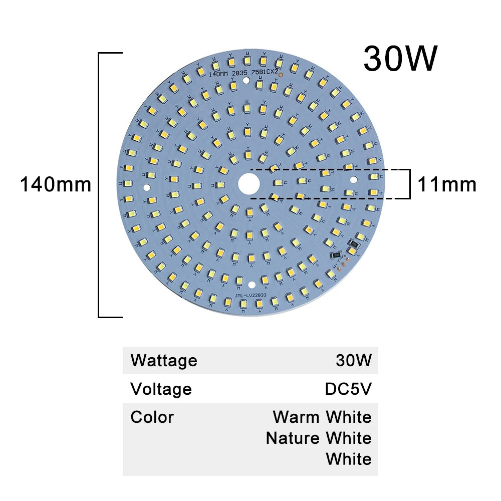 plaque led 5w 6w 10w 30w bleu blanc moderne diodes smd 5730 câble usb